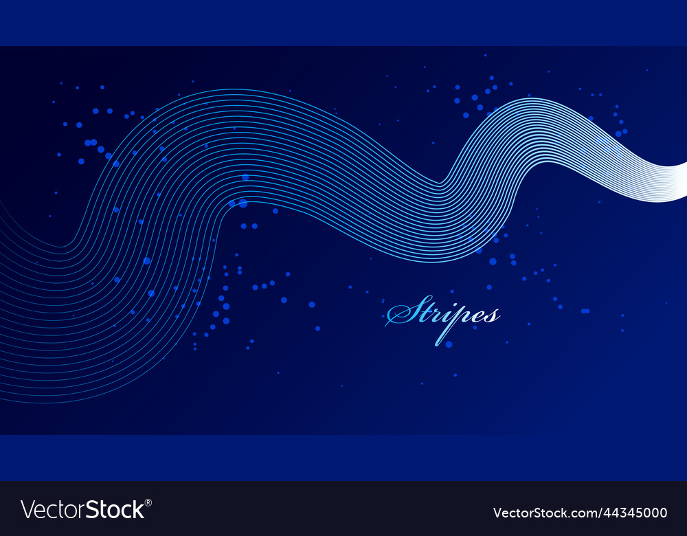 Blue 3d lines in motion dimensional abstract vector image Blue 3d lines in motion dimensional abstract