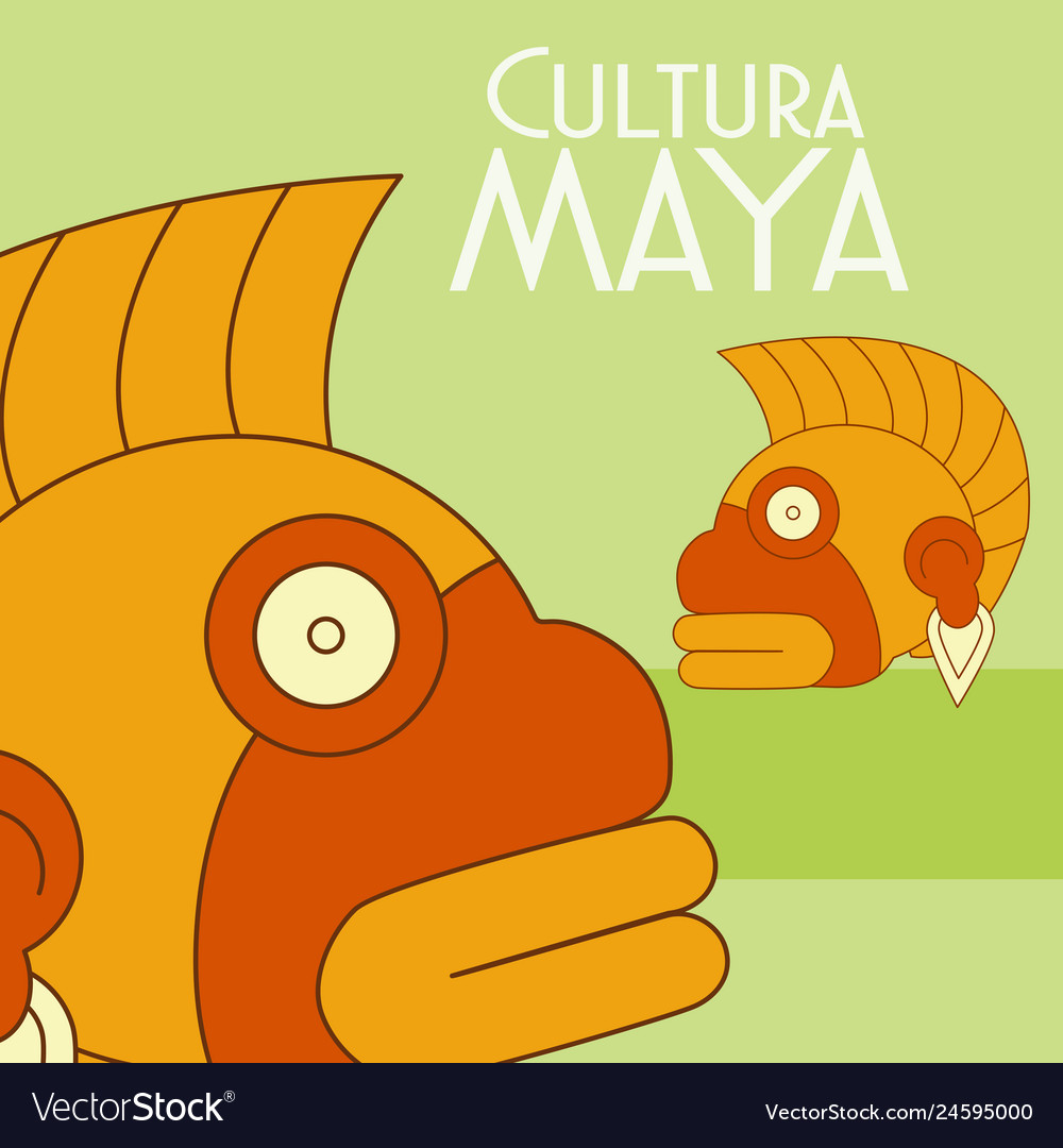 Cultura maya postcard