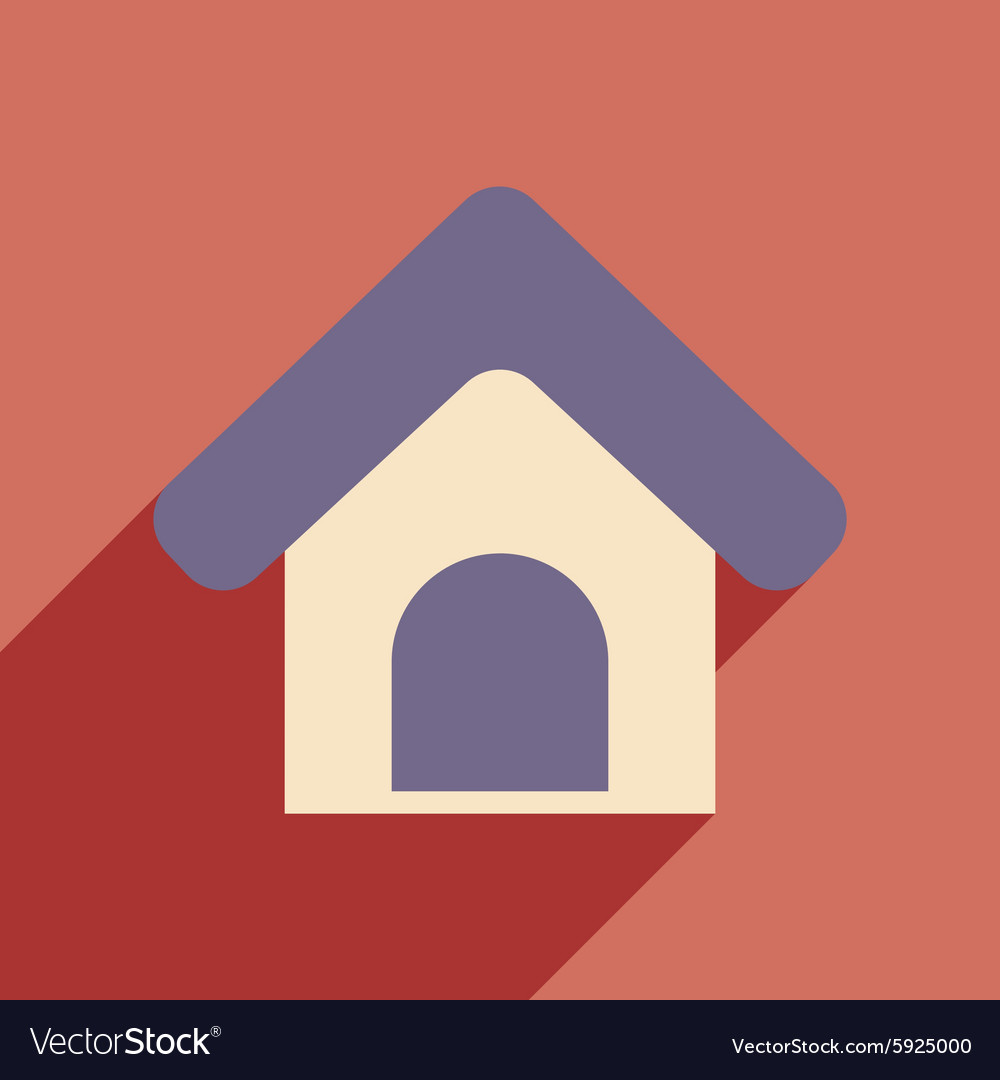 Flat with shadow icon and mobile application
