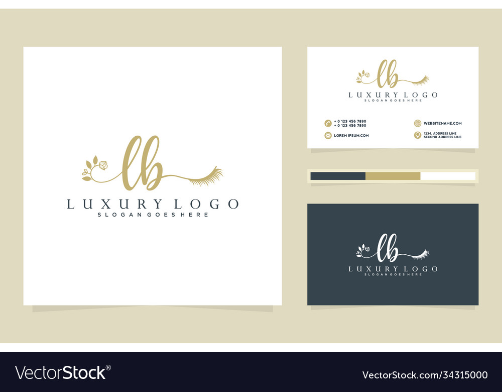 Initial lb feminine logo collections and business