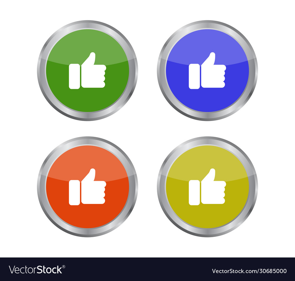 Like button icon in on white background