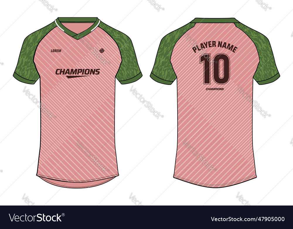 Sports t-shirt jersey design flat sketch Vector Image