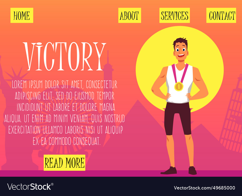 template-of-a-web-page-with-an-image-royalty-free-vector