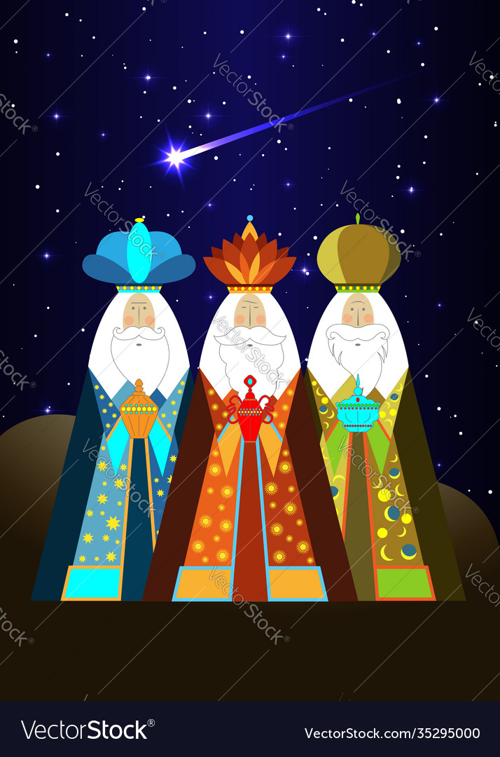 Three wise men christmas biblical kings