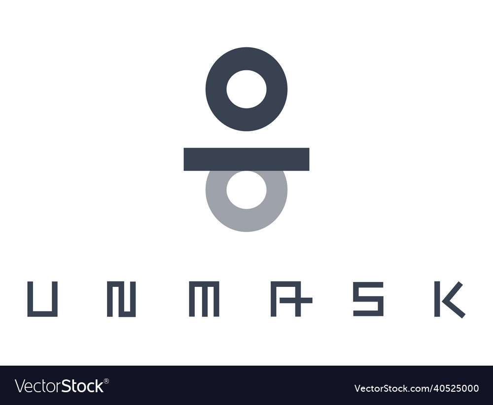 Unmask concept design Royalty Free Vector Image