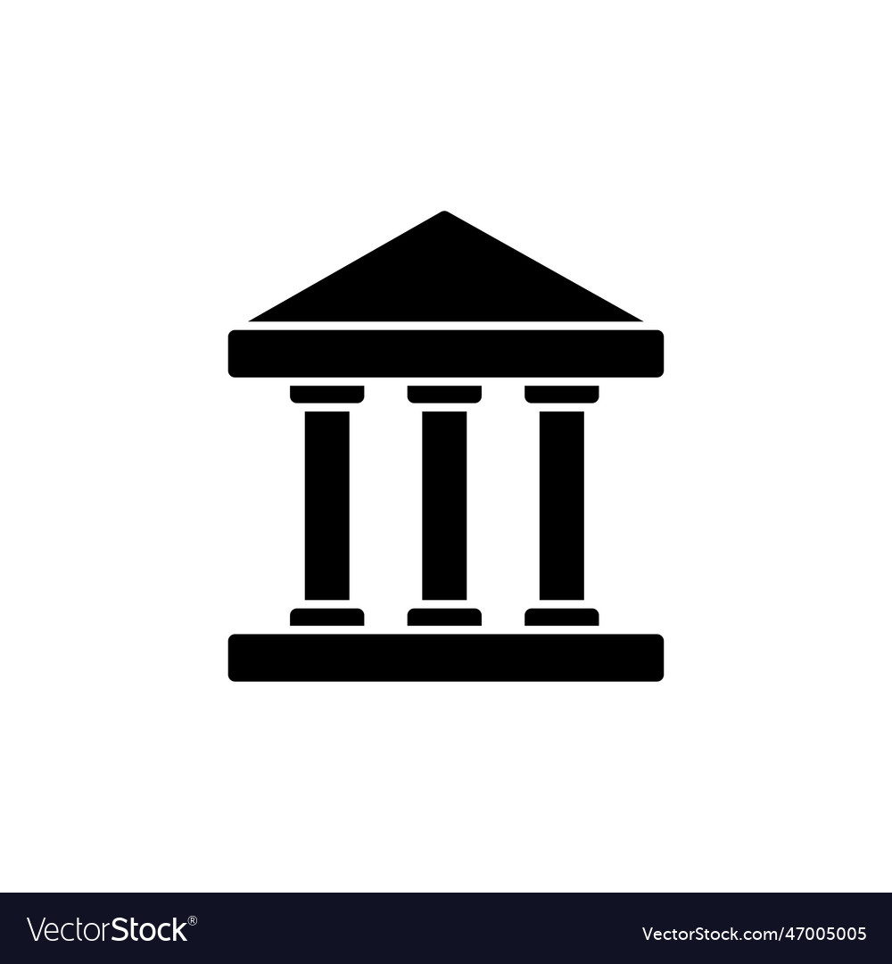 Bank icon bank icon symbol Royalty Free Vector Image