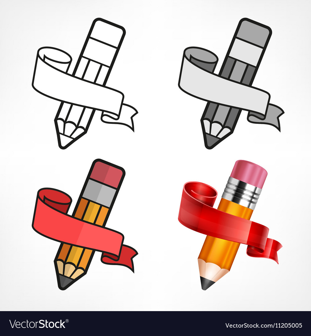 Different style pencils