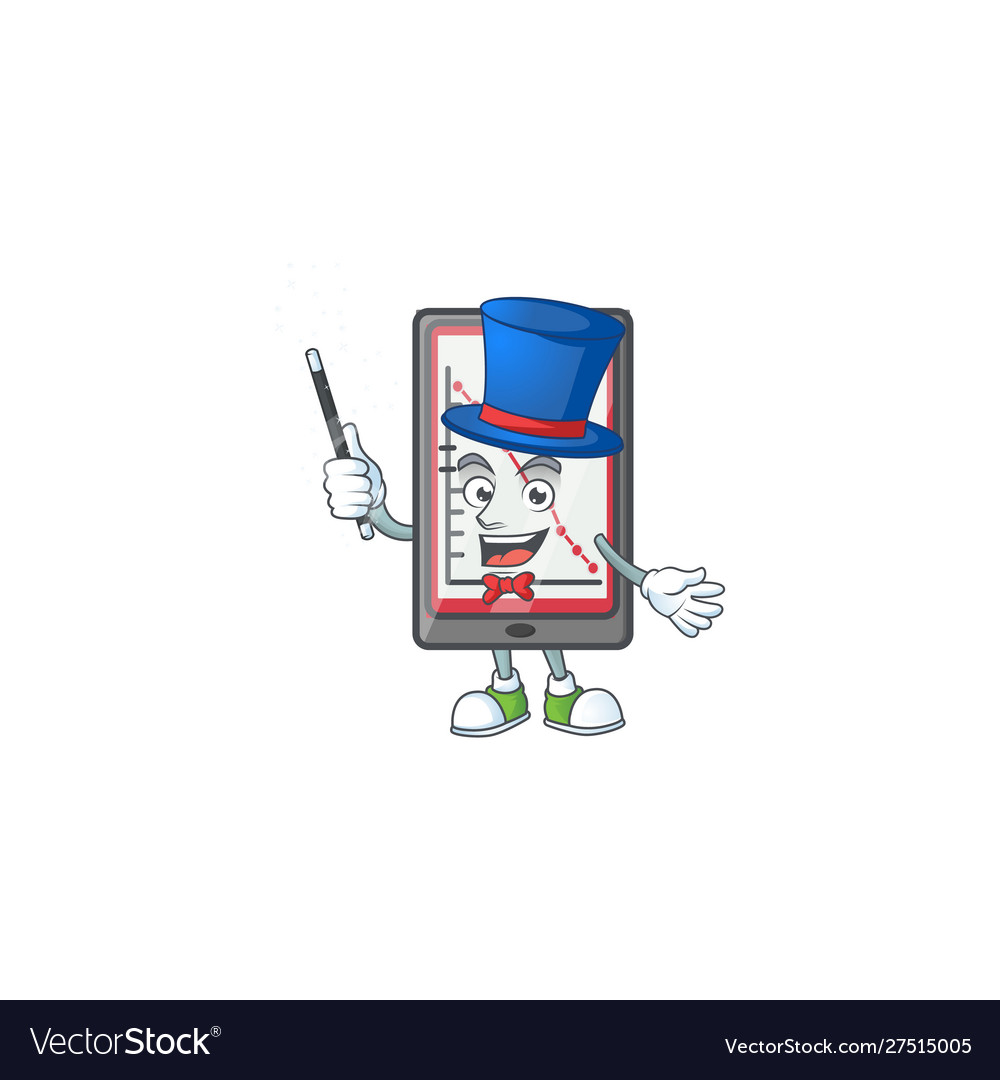 Magician down chart vertical tablet with mascot