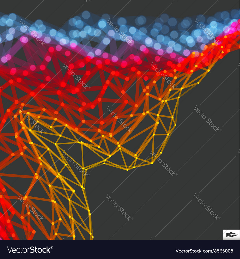 Perspective grid background abstract