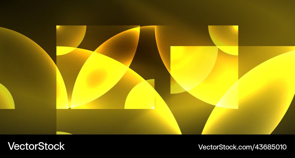 Abstract Background With Neon Glowing Light Vector Image