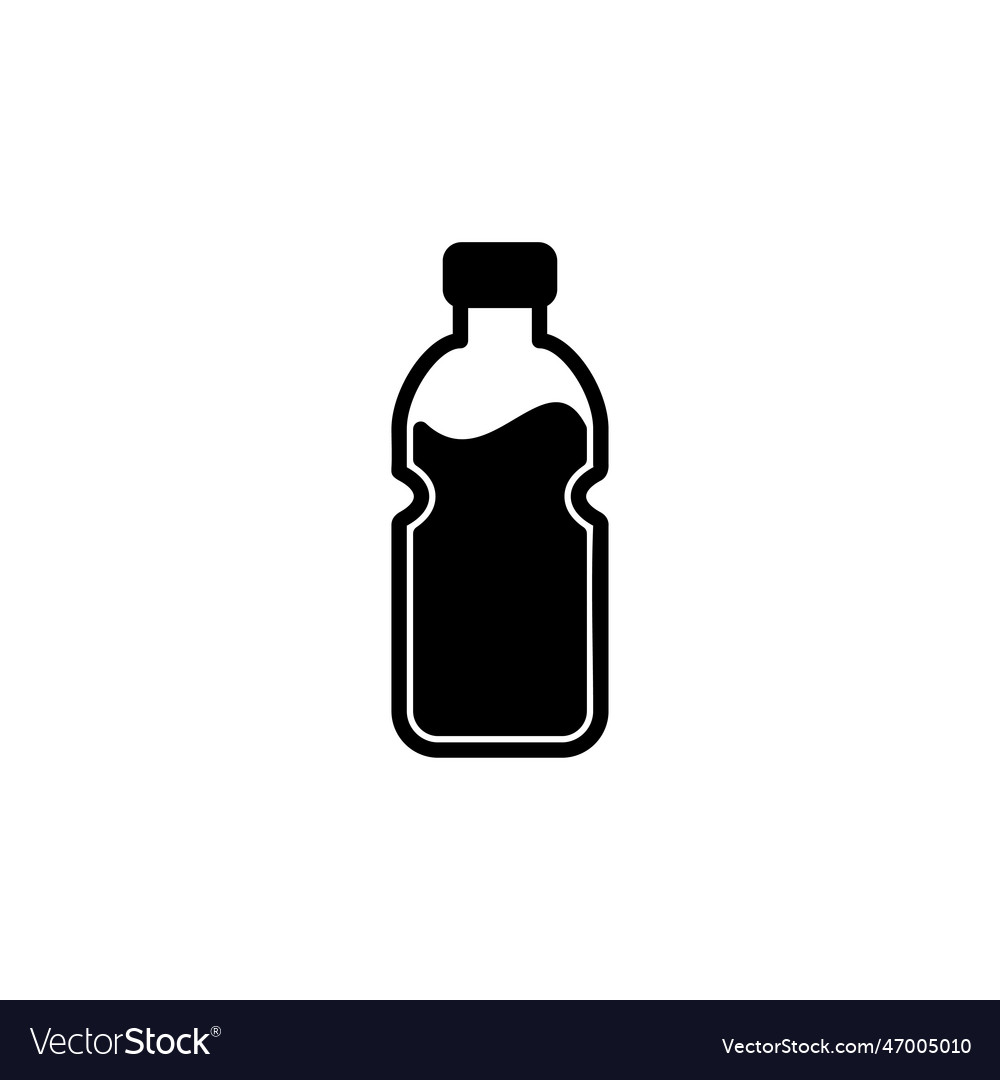 Bottle icon in trendy flat design