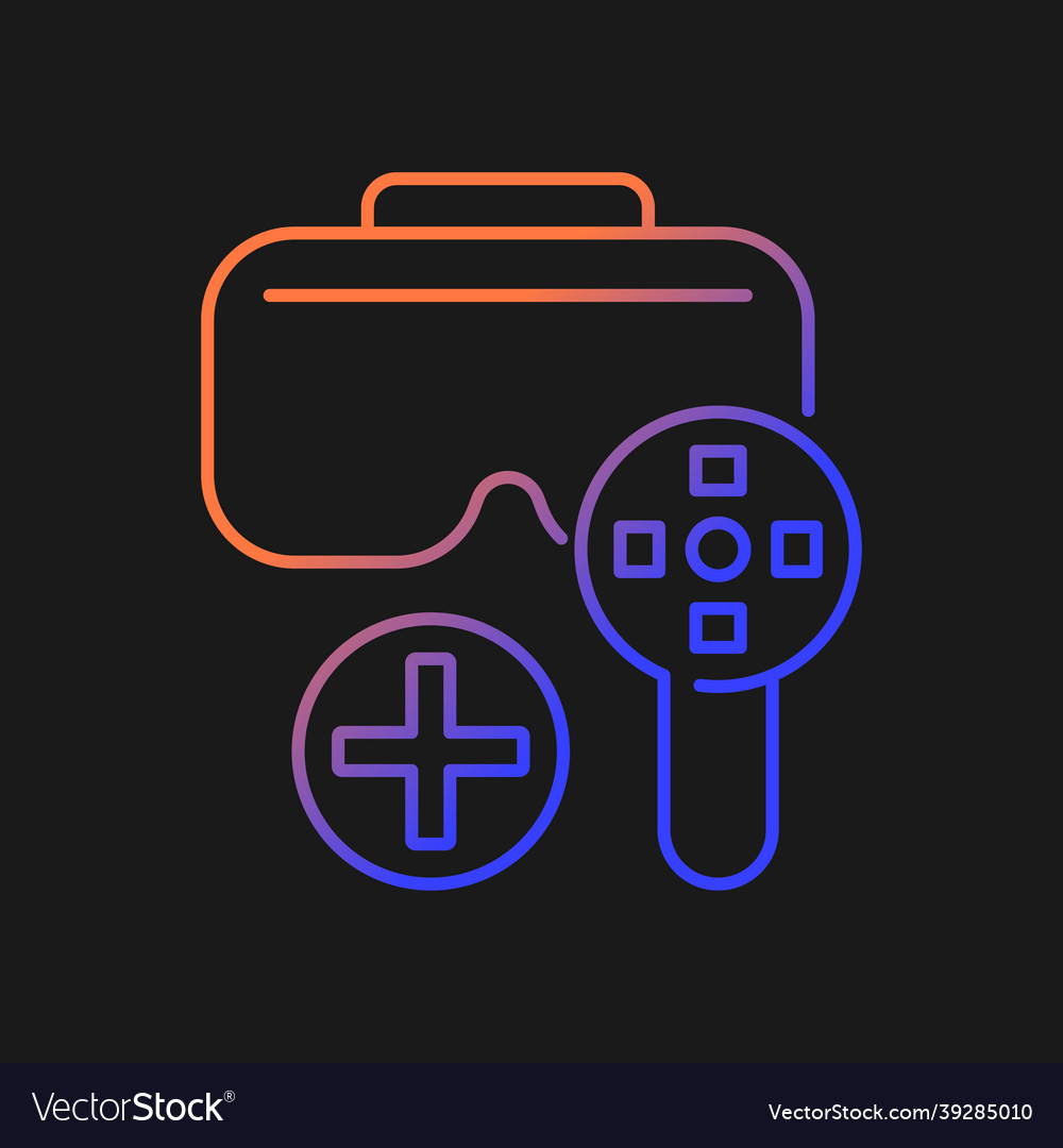 Can be used with game controller gradient manual vector image Can be used with game controller gradient manual
