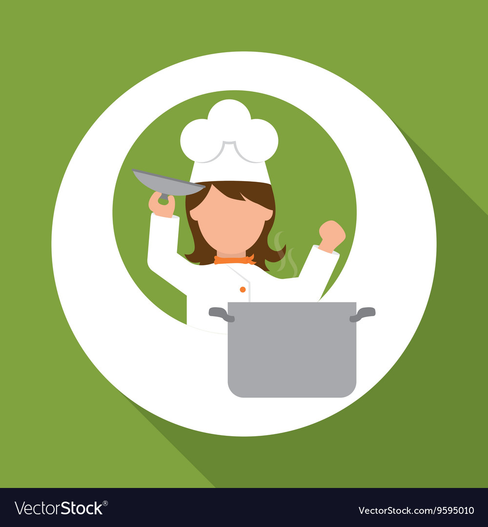 Chef design supplies icon restaurant concept