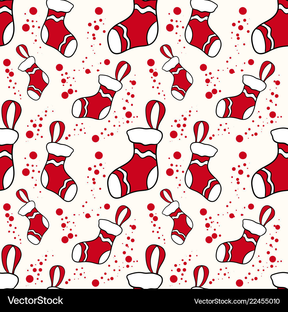 Christmas seamless pattern Royalty Free Vector Image