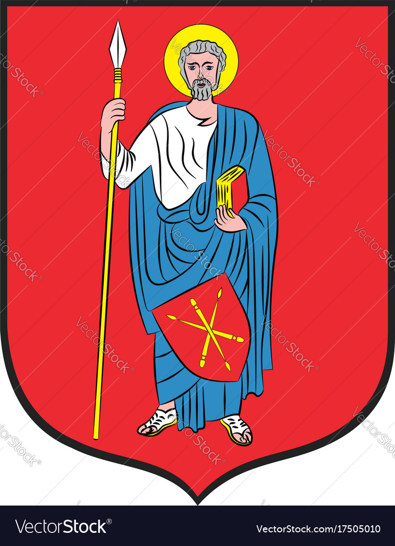 Coat of arms zamosc city in southeastern poland