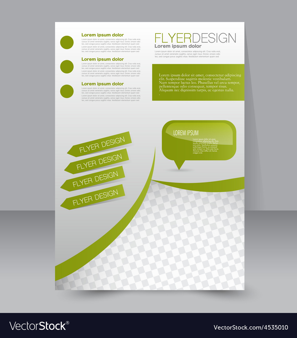 flyer template business brochure editable a4 vector image editable flyer template