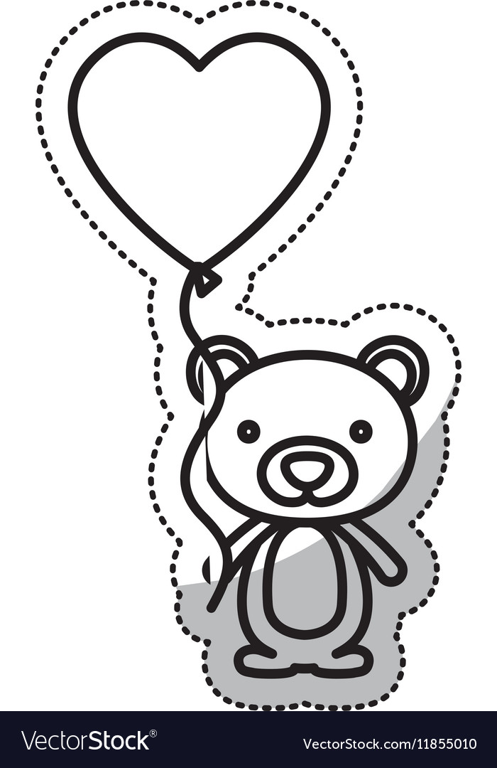 Isolated bear cartoon design