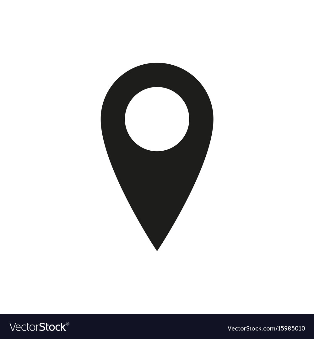 Location icon on white background