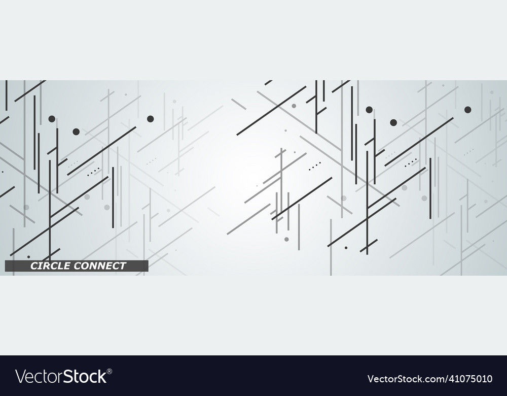 Minimal dynamic design connection lines vector image Minimal dynamic design connection lines