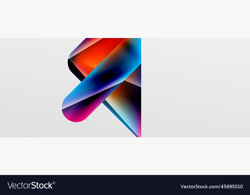 Triangle fluid color gradient abstract background vector image Triangle fluid color gradient abstract background