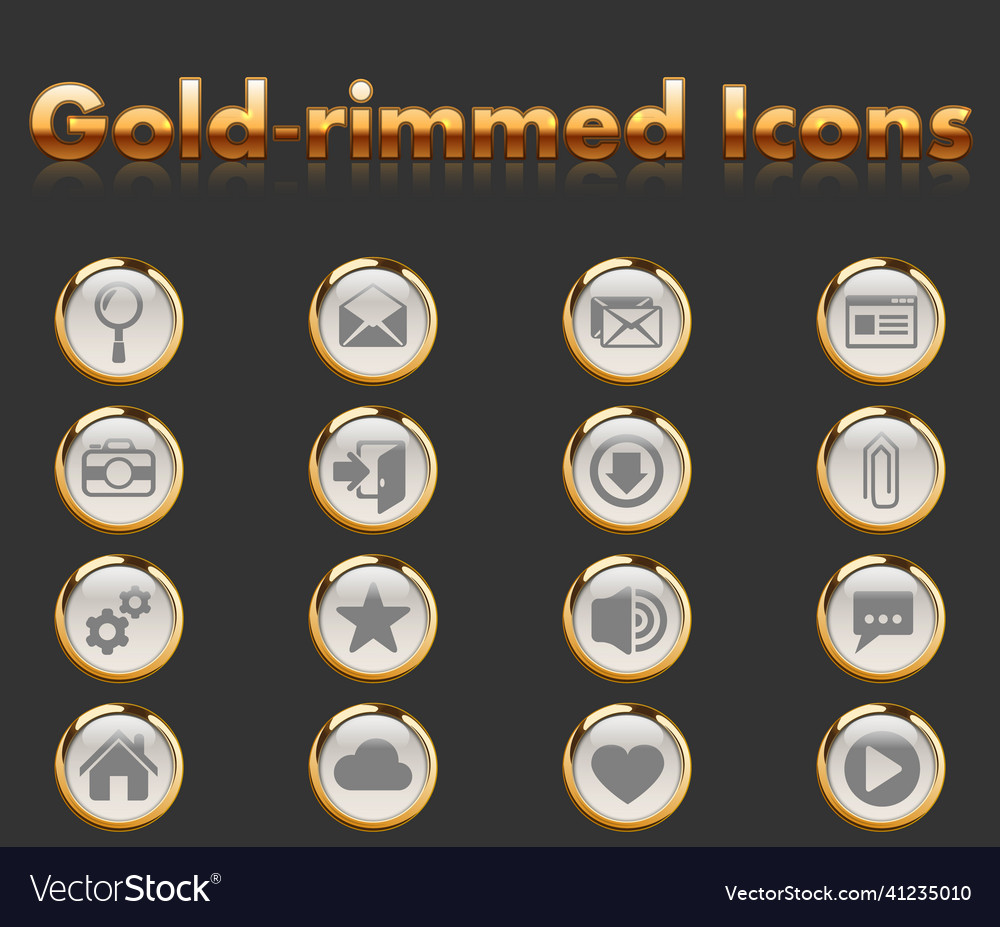 User interface network icon set