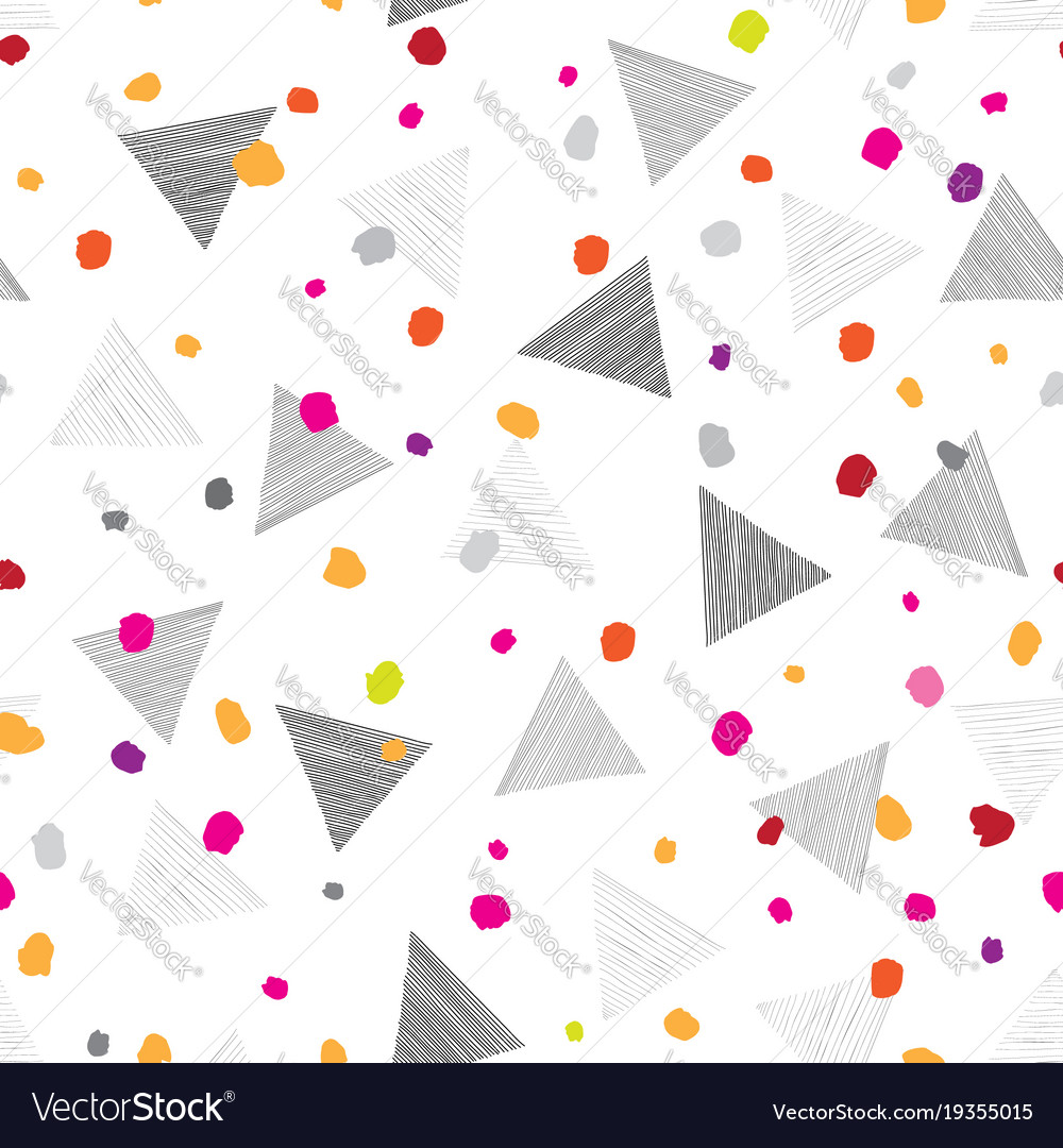 Abstract geometric seamless pattern with dots