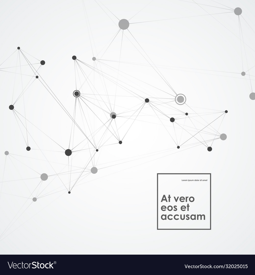 Abstract polygonal background with connecting dots vector image Abstract polygonal background with connecting dots