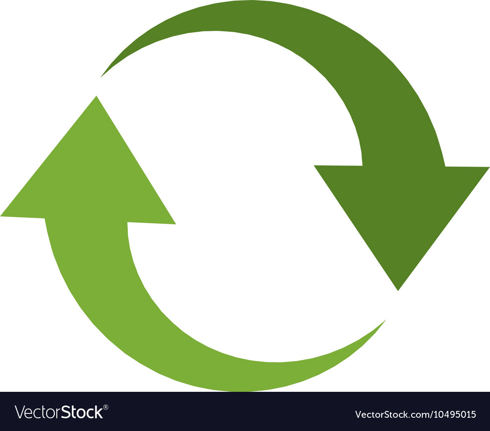Arrow recycle environment nature energy design Vector Image