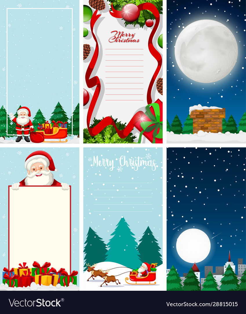 Background templates with christmas theme Vector Image