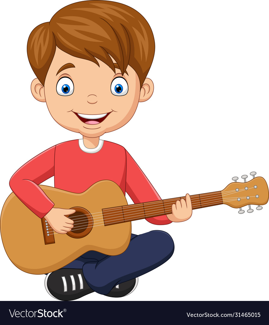 Playing Guitar Clip Art