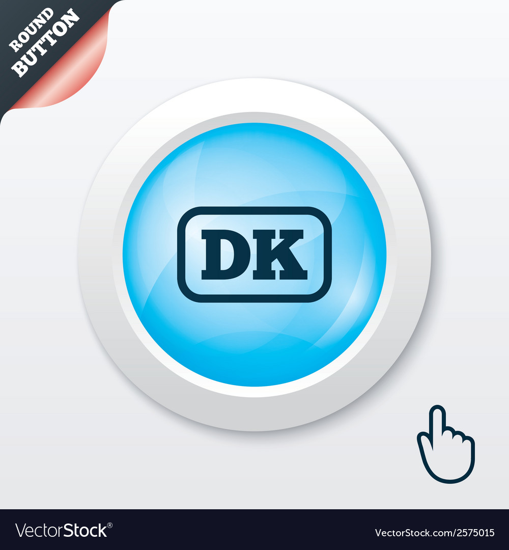 Denmark language sign icon dk translation