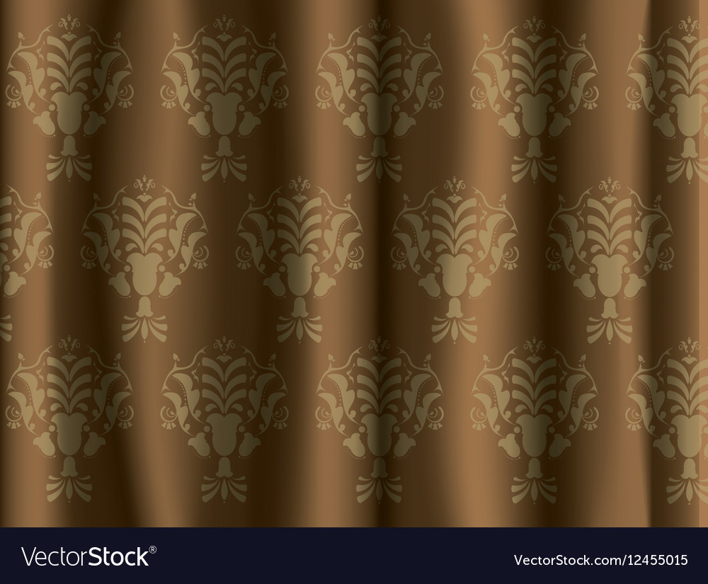 Golden damask ornament