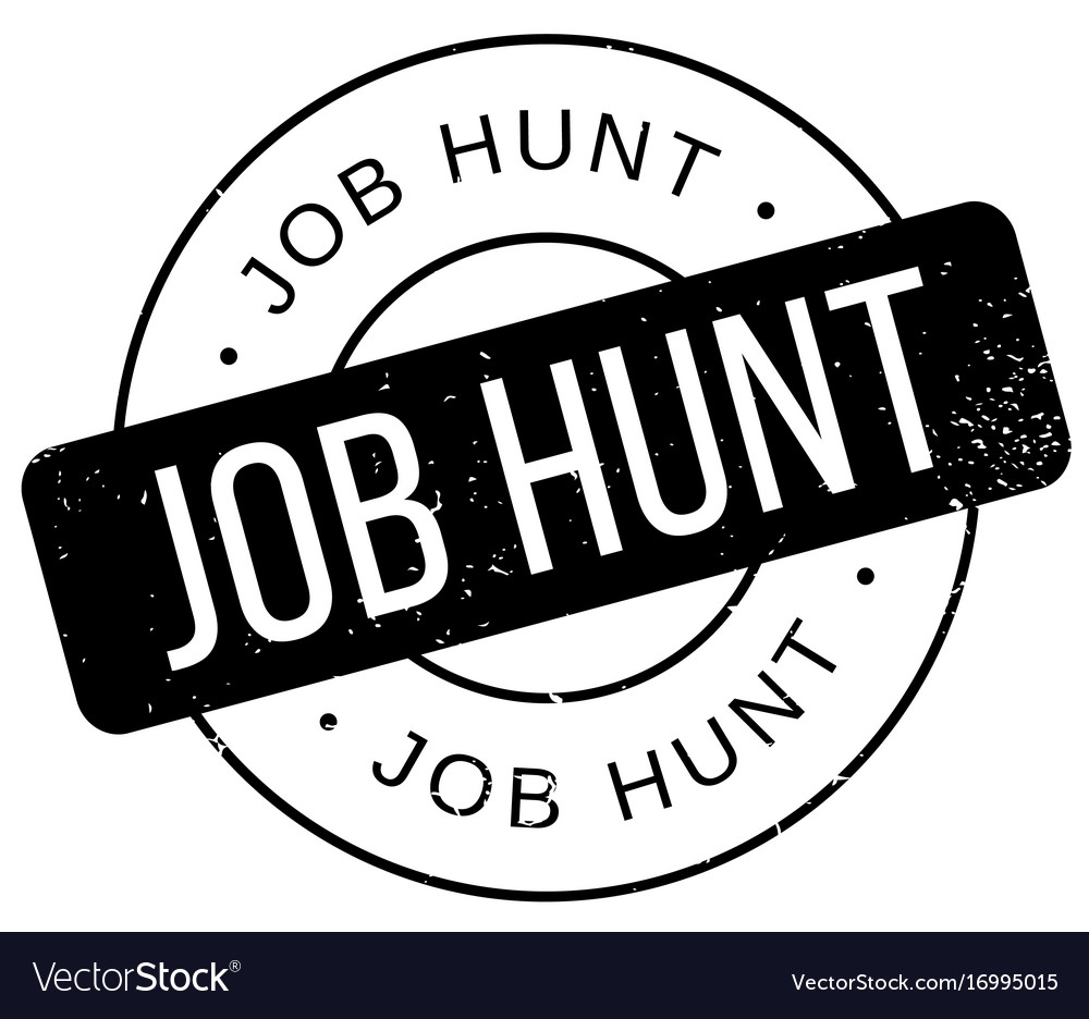 Job hunt rubber stamp Royalty Free Vector Image