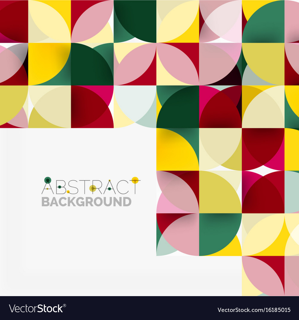 Modern geometrical abstract background circles Vector Image