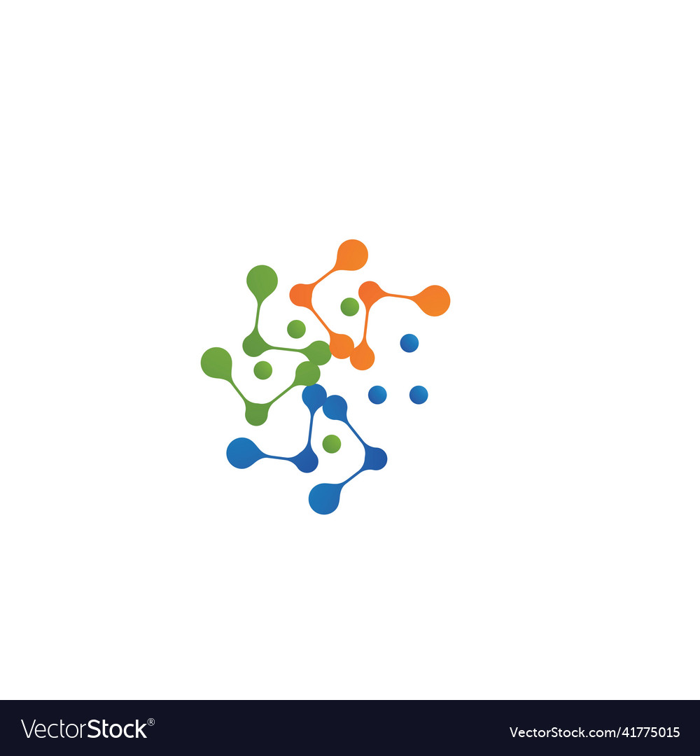 Molecule logo Royalty Free Vector Image - VectorStock