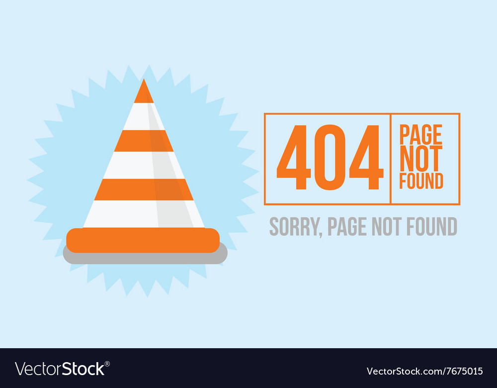 Page not found error 404 design for website