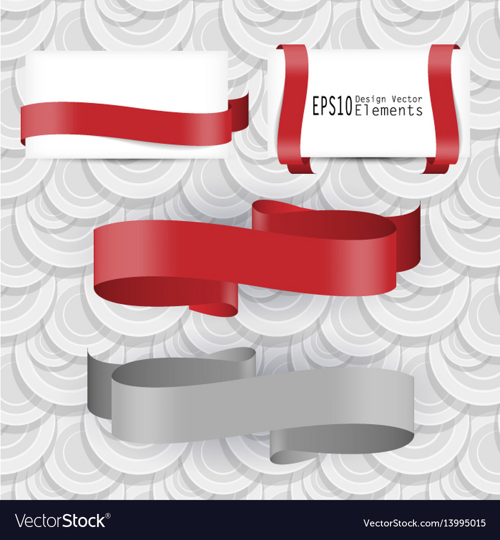 Ribbon design elements Royalty Free Vector Image