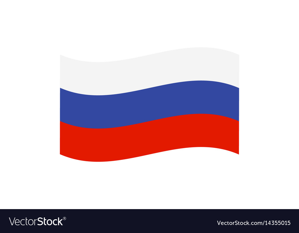 Flag russian federation Royalty Free Vector Image