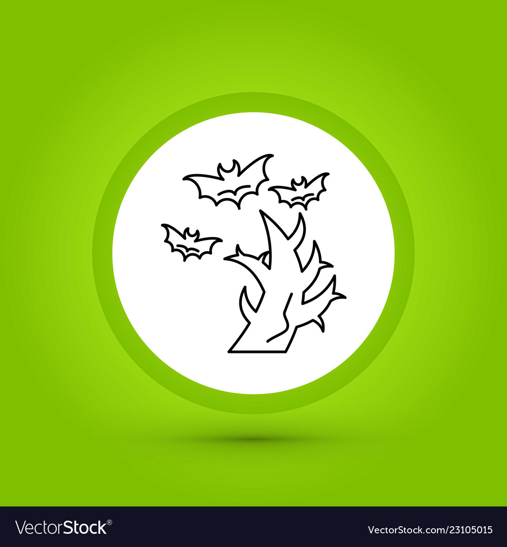 Tree icon in creative design with elements