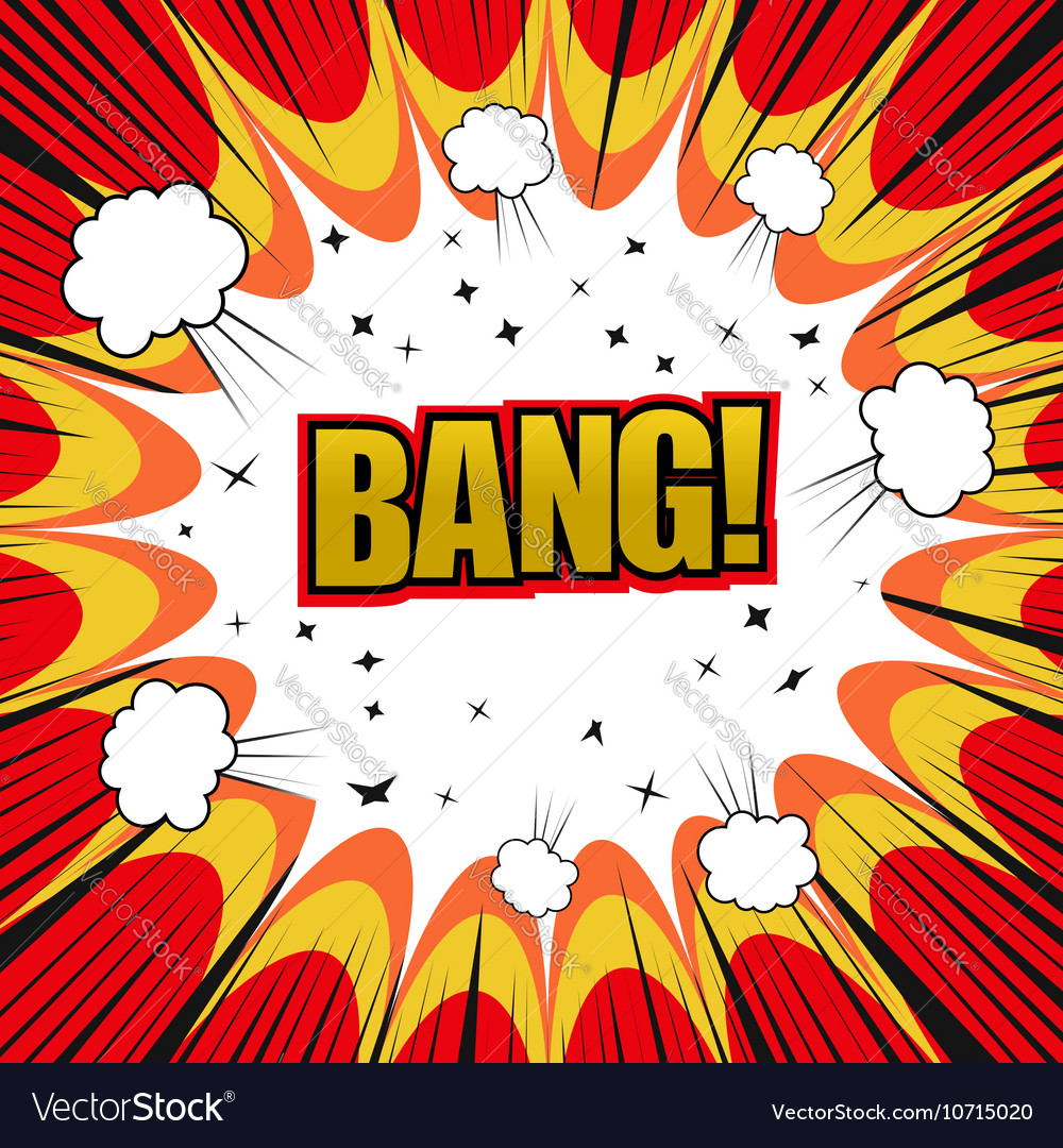 Bang comic cartoon Royalty Free Vector Image - VectorStock