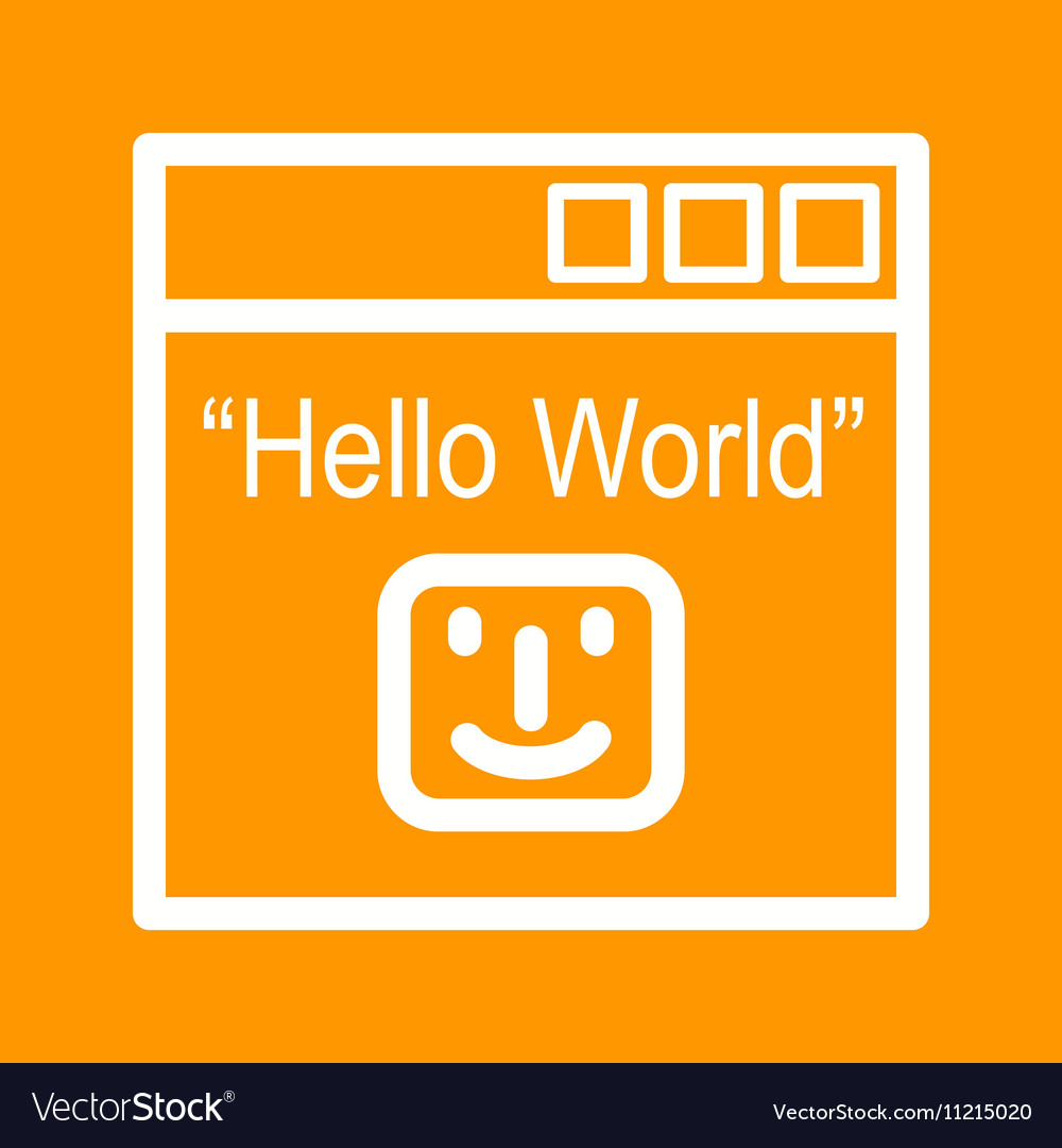 Hello world program