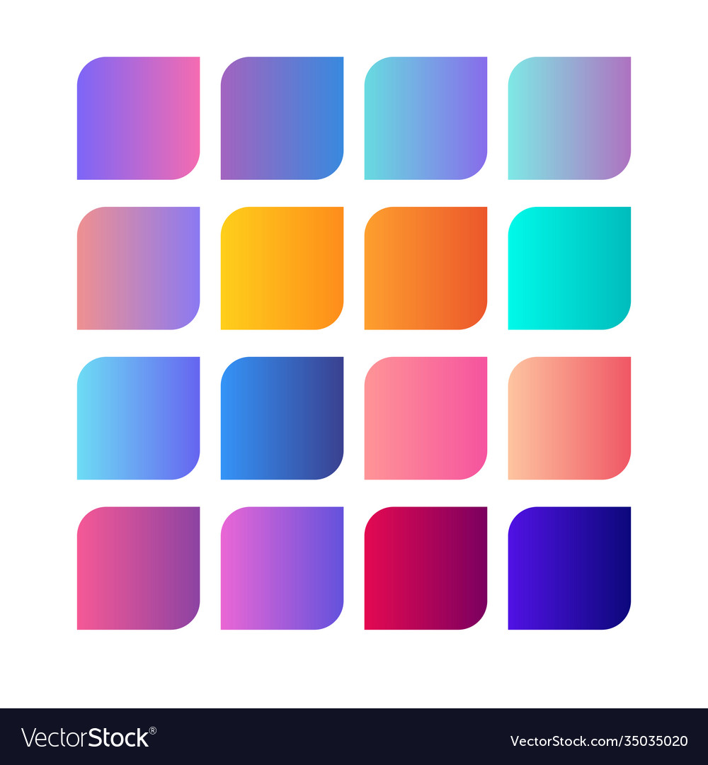 Pallet color gradient Royalty Free Vector Image