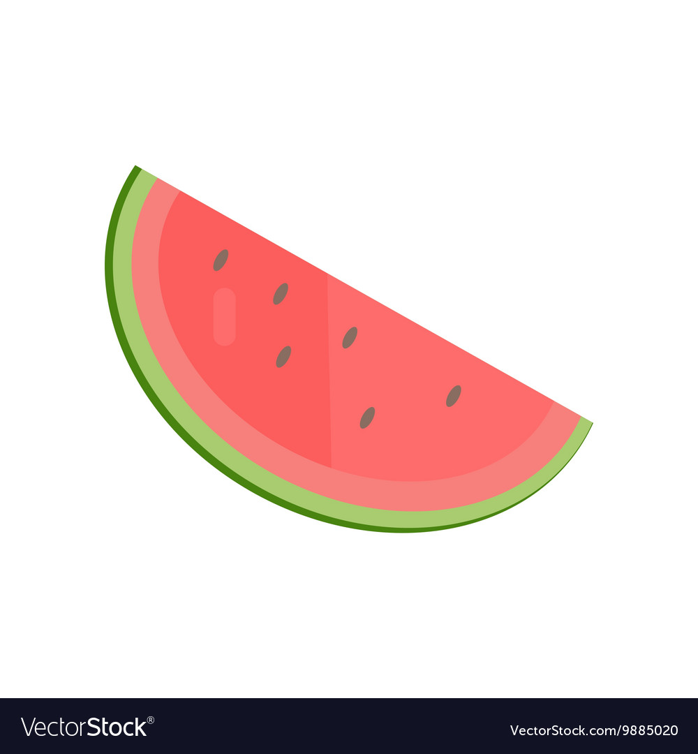 Watermelon in flat style Royalty Free Vector Image