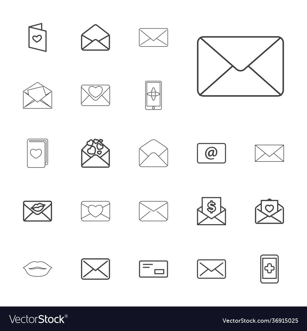 22 email icons