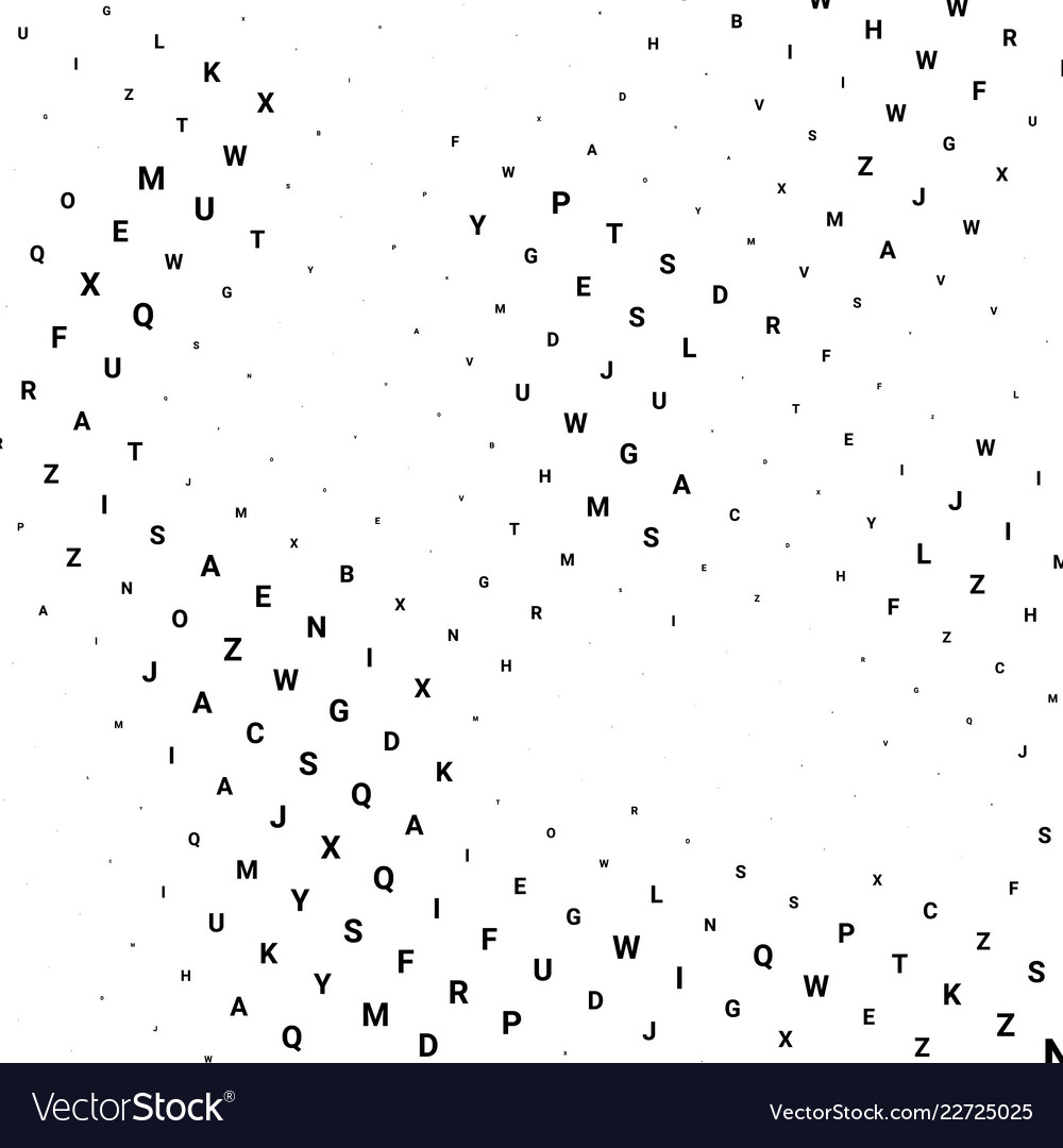 Abstract halftone texture with letters vector image Abstract halftone texture with letters