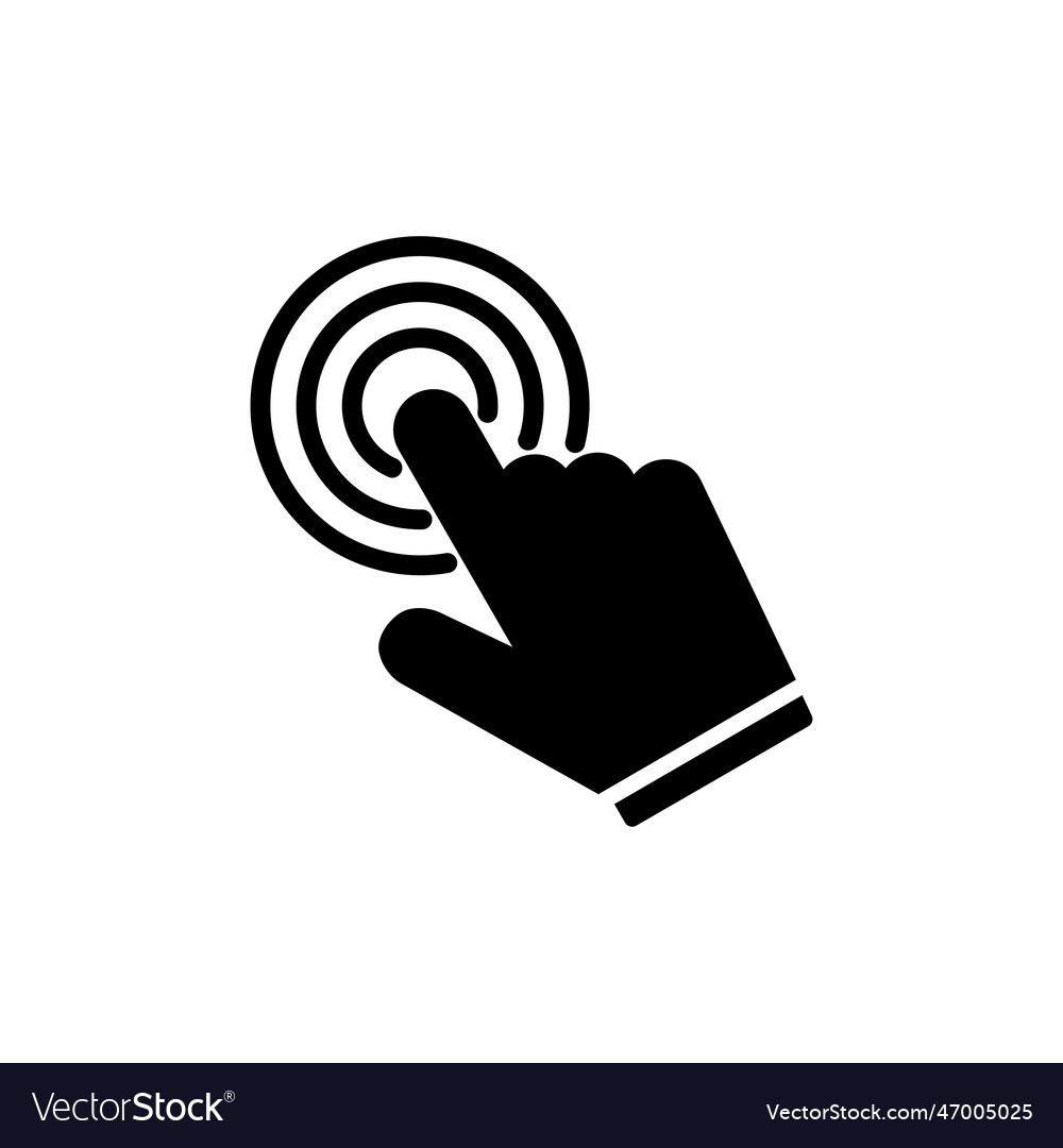 Click icon cursor icon pointer sign Royalty Free Vector
