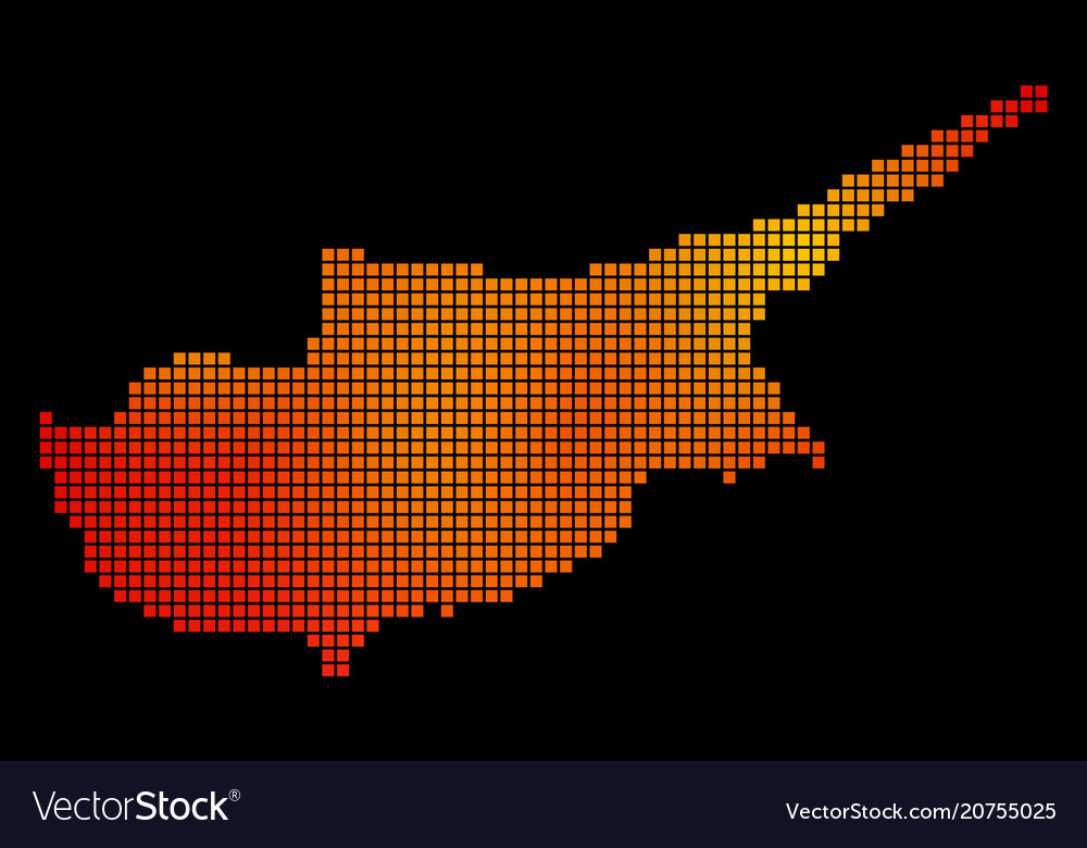 Dotted fire cyprus map