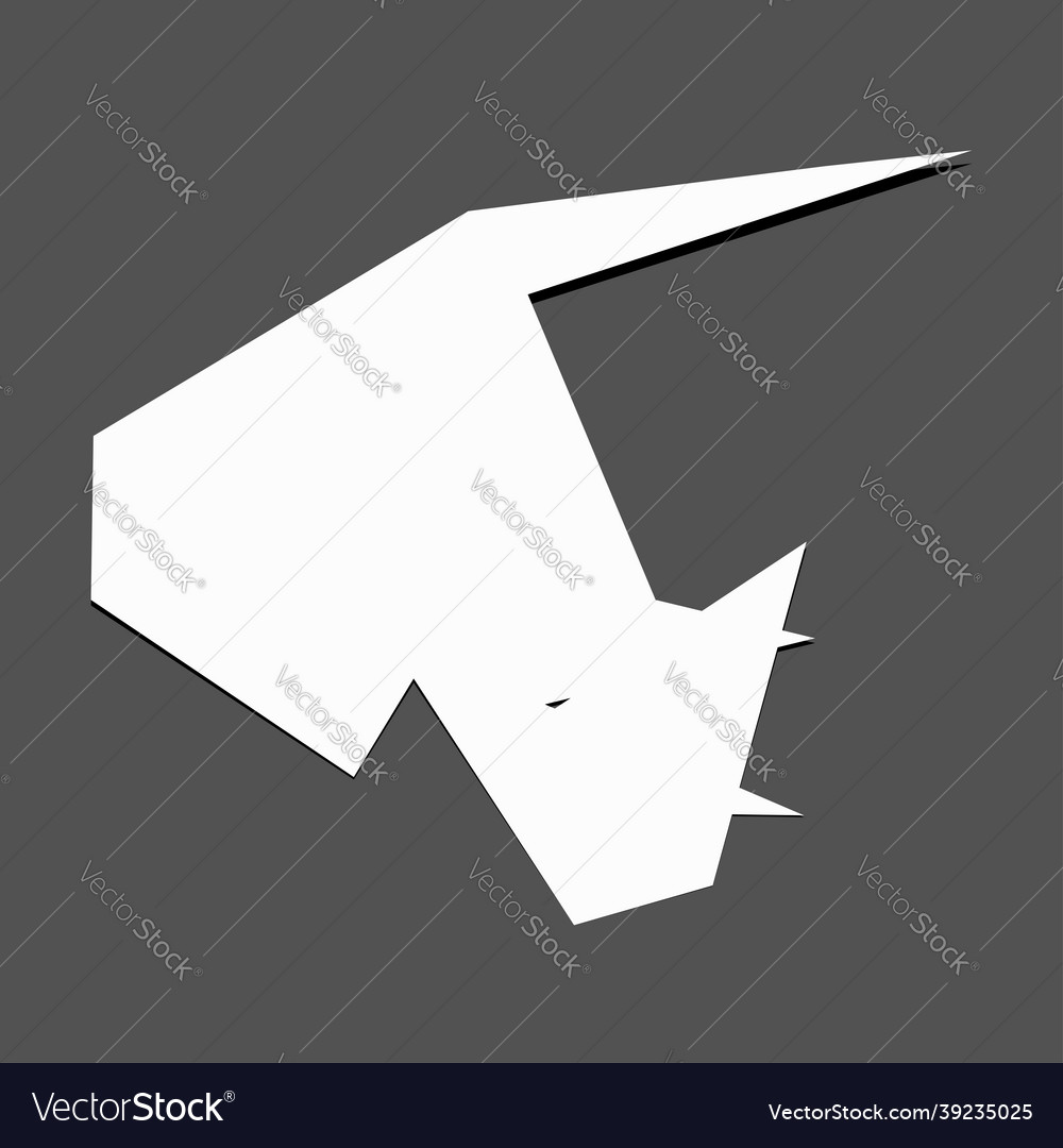 Edgy ruptured shatter splinter shape design vector image Edgy ruptured shatter splinter shape design