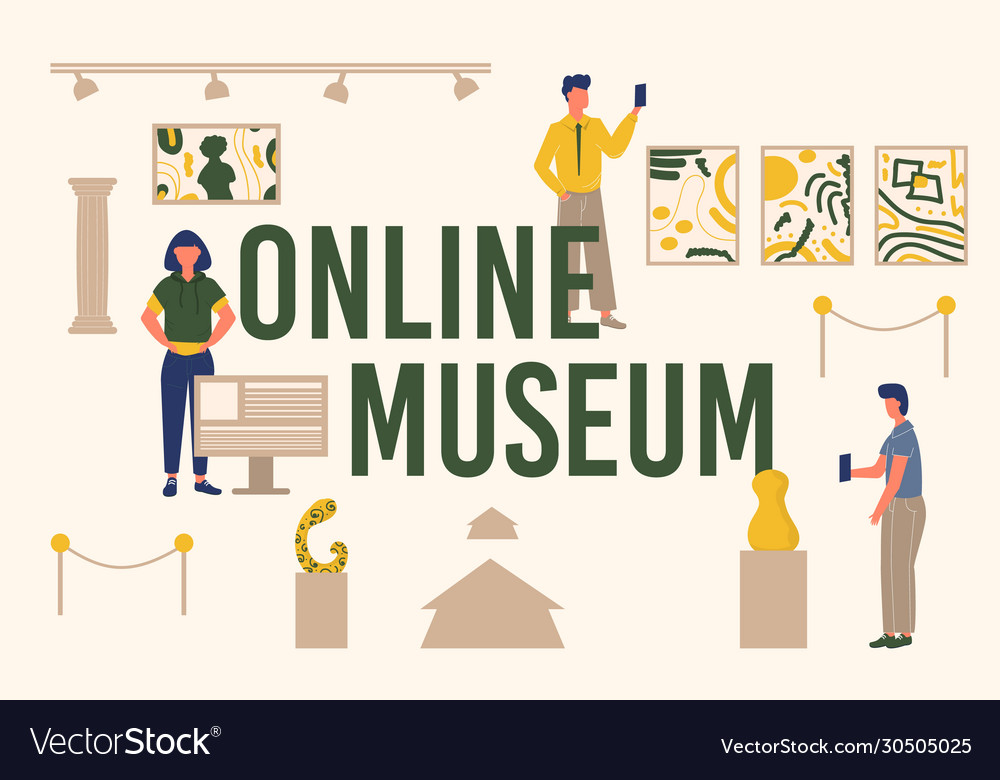Online-Banner Typografie Emblem vector image Online-Banner Typografie Emblem