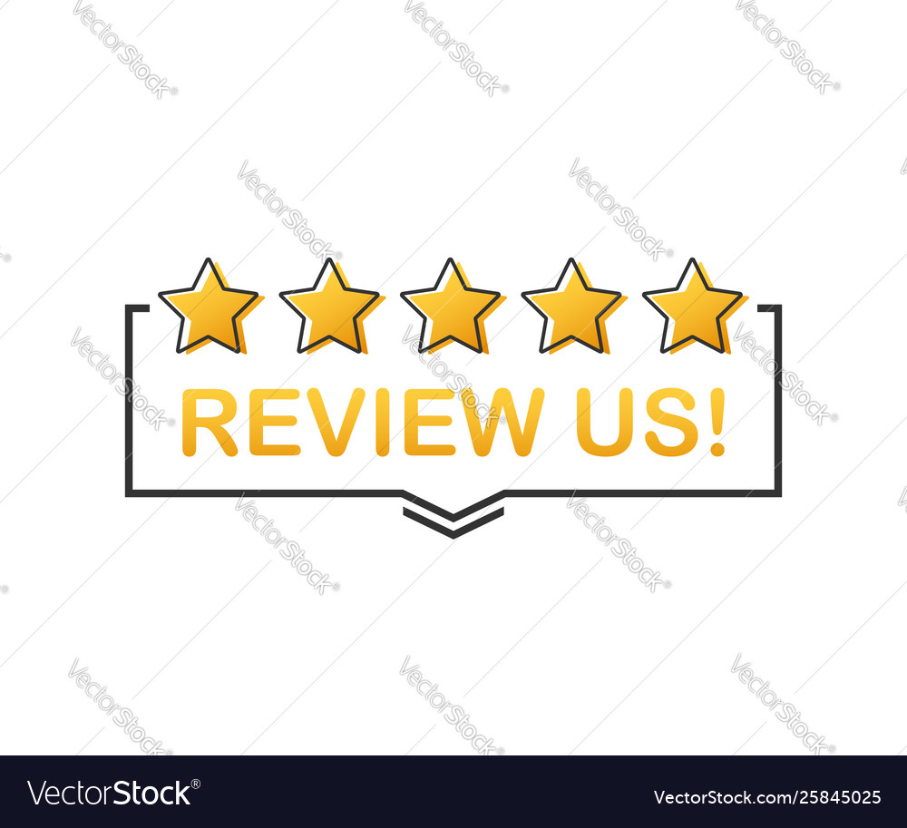 Review us user rating concept and rate vector image Review us user rating concept and rate